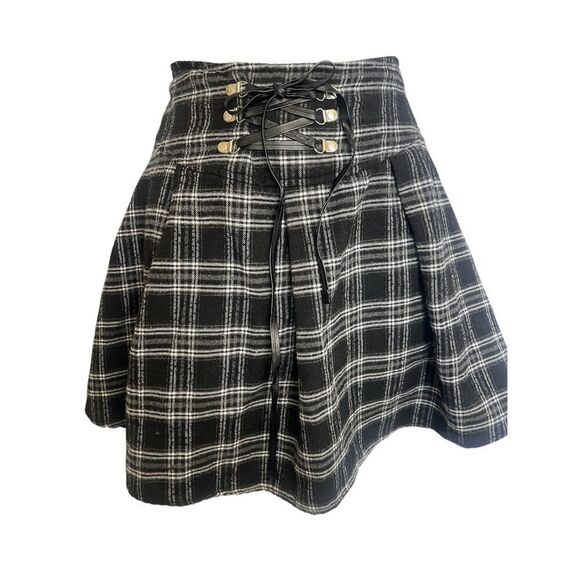 No Brand Dresses & Skirts - Plaid Corset Mini Skirt Women’s Size XS